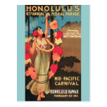 6. jährliche Blumenparade 1911 Honolulus, Hawaii Postkarte