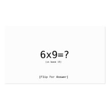6x9=? visitenkarte