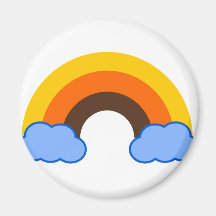 70er Regenbogen Magnete
