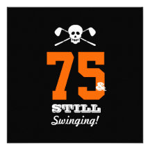 75. Geburtstags-Party-Golf - noch schwingend! Individuelle Einladung