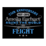 75-jähriger Jahrestag Amelia Earhart Postkarte