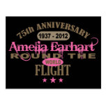 75-jähriger Jahrestag Amelia Earhart Postkarte