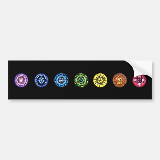7 Chakras Auto Aufkleber
