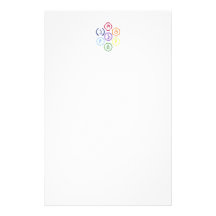 7 Chakras in einem Kreis Personalisierte Druckpapiere