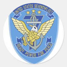 7. Flotte US Runde Sticker
