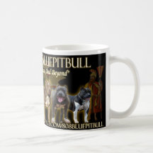 808 Blau Pitbull Aufstellungs-Becher Haferl