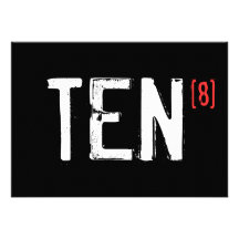 80. Geburtstag - zehn zur achten Einladung