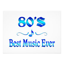 80er beste Musik Individuelle Einladung