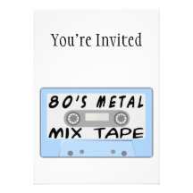 80er Metallmischungs-Kasette Individuelle Ankündigungen
