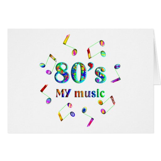 80er Musik-Liebhaber Grußkarte