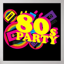 80er Partty Posterdruck
