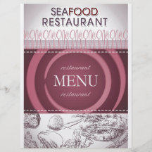 8,5 x 11" Flyer-Restaurant-Menü