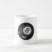 8 Ball-Becher Kaffee Tassen