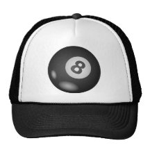 8 Ball-Fernlastfahrer-Hüte Retrokultkappen