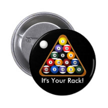 8 Ball Gestellknöpfe Anstecknadelbutton
