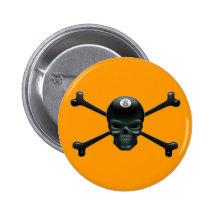 8 Ball Pirat Buttons