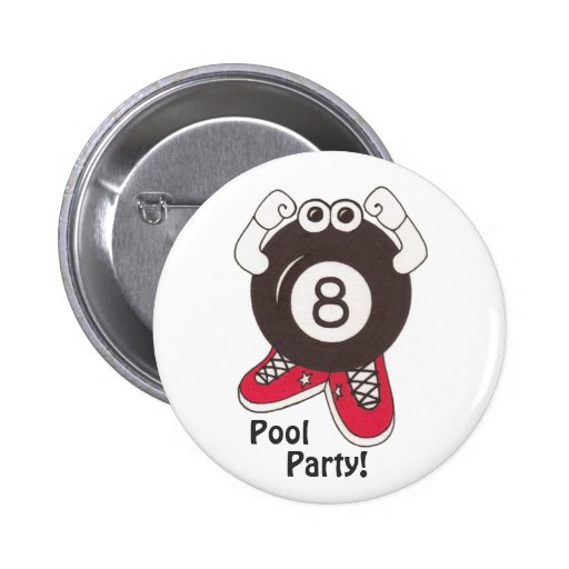 8 Ball-Pool Partier Knopf Anstecknadelbuttons