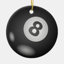 8 Ball-runde hängende Verzierung Ornament