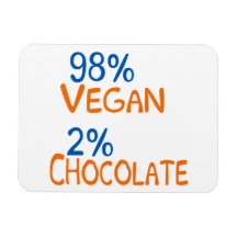 98 Prozent vegan Eckige Magnete