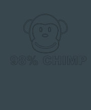98% SCHIMPANSE Grafik-T-Stück Tshirt