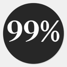 99% Aufkleber