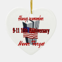 9-11 10. Jahrestags-Erinnerung Ornamente