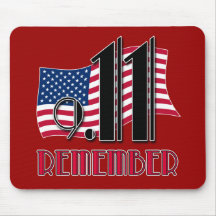 9/11 ERINNERN Sie sich mit Flagge-T-Shirts Mauspad