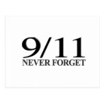 9/11 vergessen Sie nie Postkarten