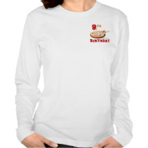 9. Geburtstags-Pizza-Party T-shirts