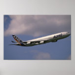 A-340 Airbus, europäisches Passagierflugzeug Plakatdrucke