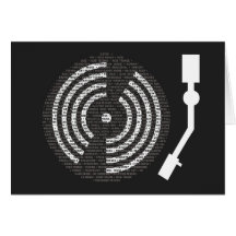 A bis z-Turntable-dunkle faltende Karte
