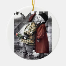 A Kiss, A Rose, My Love Ornaments