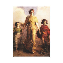 Abbott Handerson Thayer ein Jungfrau-Leinwand-Plak Galerie Faltleinwand