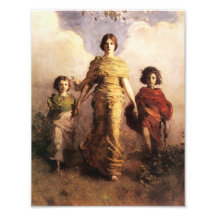 Abbott Handerson Thayer eine Jungfrau Photodruck