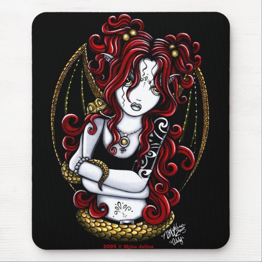 "Abby" tätowierter feenhafter Mousepad