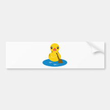 ABC-Tiere - Paddel-Ente Autosticker