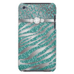 Abdeckung Chic-Leopardzebra-iPod kaum dort aquamar iPod Touch Cover