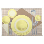 "Abendessen-Einstellung" Placemat Tisch Set