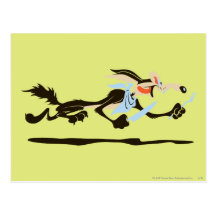 Abendessen Wile E. Coyote Chasing Postkarten