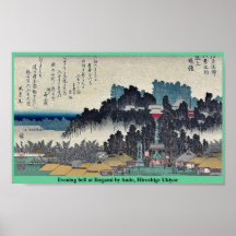 Abendsglocke bei Ikegami durch Ando, Hiroshige Uki Plakatdrucke