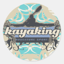 Abenteuer-Sport-Kayaking T-Shirts und Geschenke Aufkleber