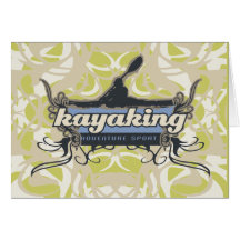 Abenteuer-Sport-Kayaking T-Shirts und Geschenke Grußkarte