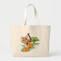 Abenteuerliches orange Kougra auf Geheimnis-Insel Tasche