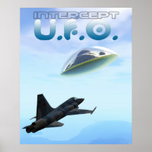 Abfangen-UFO-Plakat
