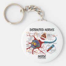 Abgelenktes Nerven-Innere (Synapse) Schlüsselanhänger