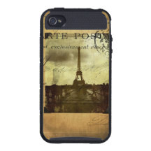 Abgestempeltes Paris iPhone 4 Etui