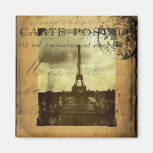 Abgestempeltes Paris Kühlschrankmagnet