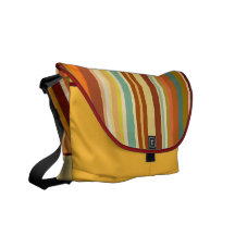 abgestreifte Musterbotetasche Kurier Tasche