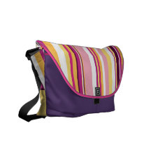abgestreifte Musterbotetasche Kurier Taschen