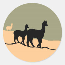 Abhang-Alpakas Sticker